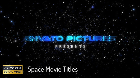 Space Movie Titles - VideoHive 9637266