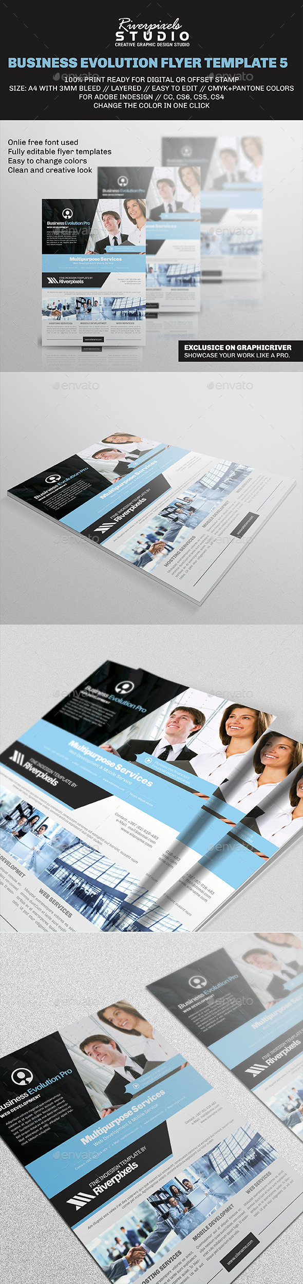 Business Evolution Flyer Template V - Corporate Flyers