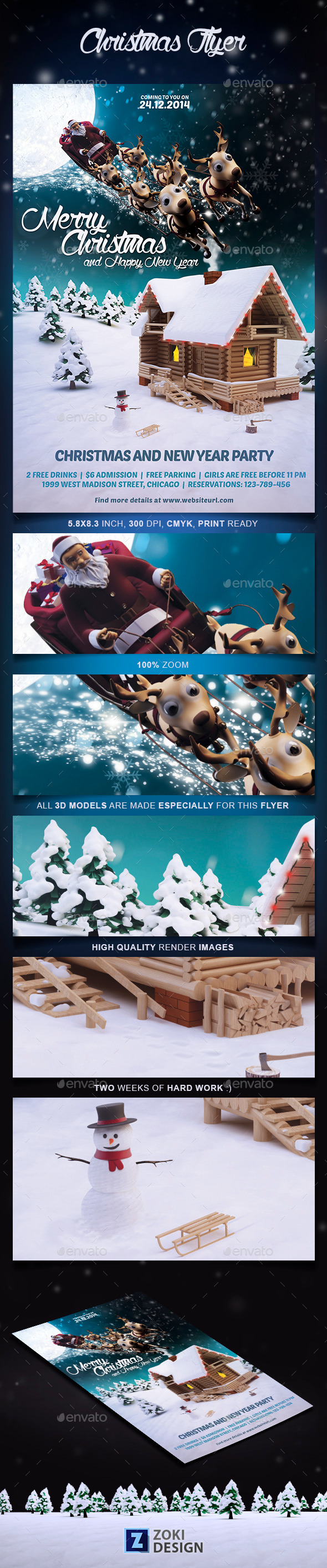 Christmas Flyer Template - Holidays Events