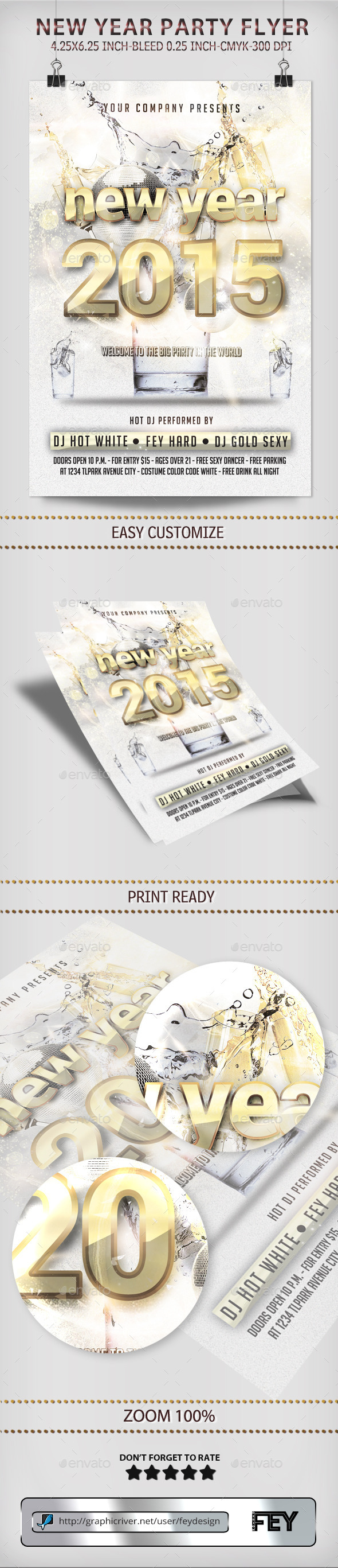 New Year Party Flyer - Clubs & Parties Events
