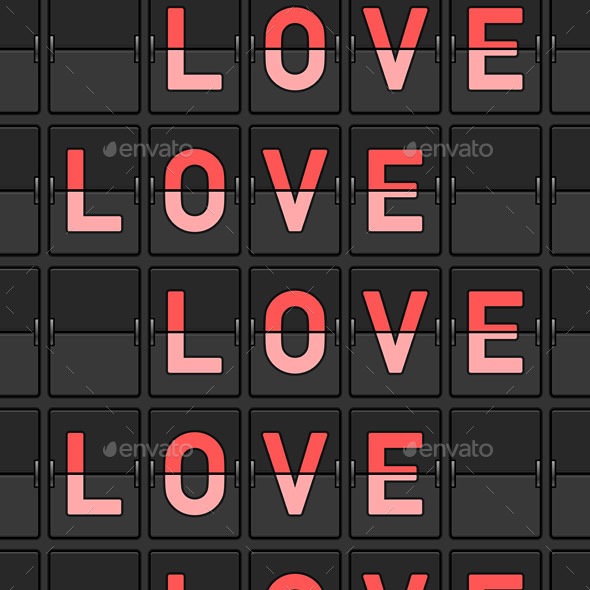 Love Flip Board - Backgrounds Decorative