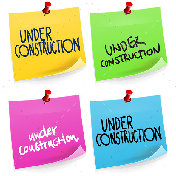 Under Construction Sticky Note - Decorative Symbols Decorative