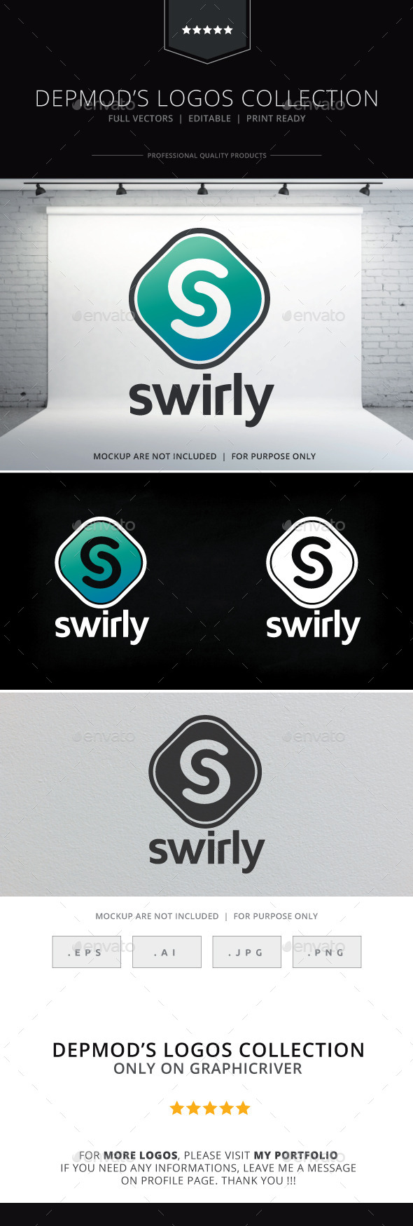 Swirly Logo - Letters Logo Templates