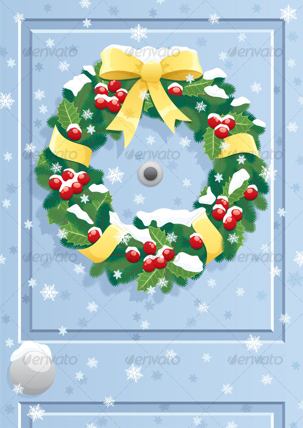 Door Wreath - Christmas Seasons/Holidays