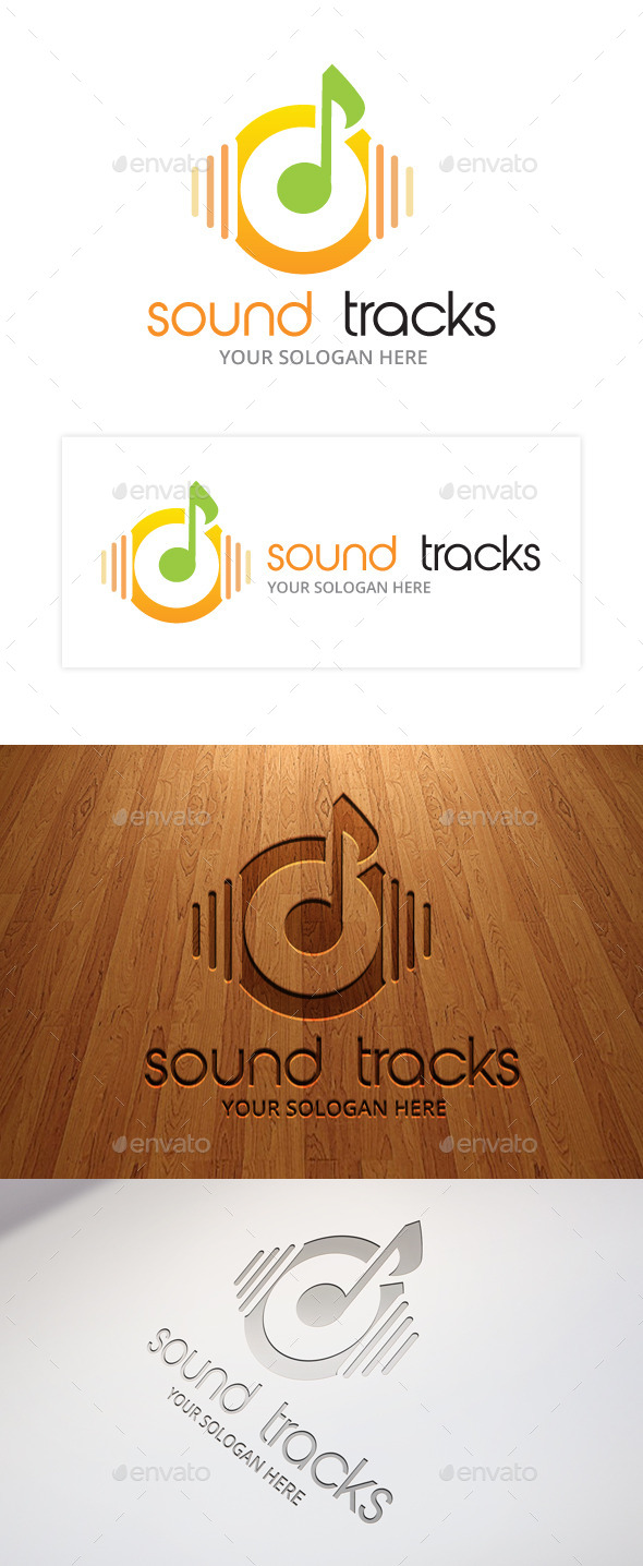 Sound Track Logo Template - Objects Logo Templates