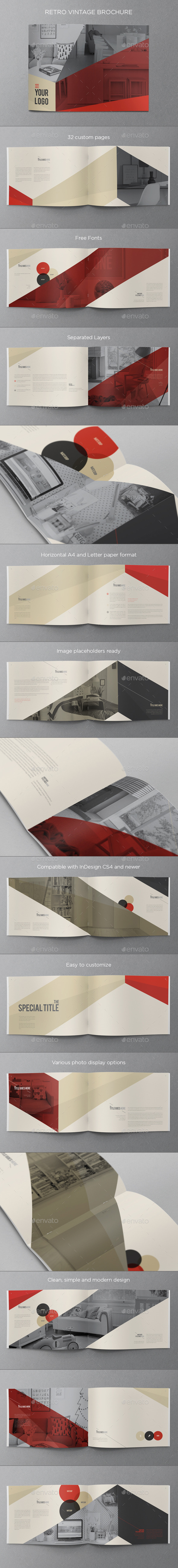 Retro Vintage Brochure - Brochures Print Templates