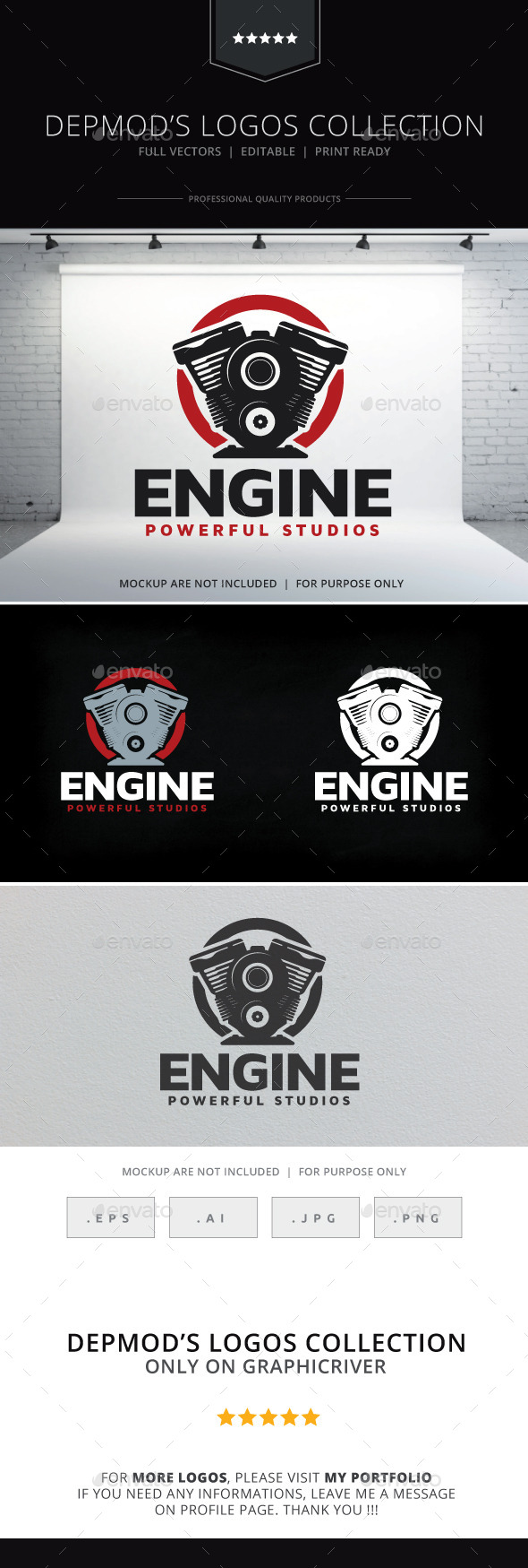 Engine Logo - Objects Logo Templates