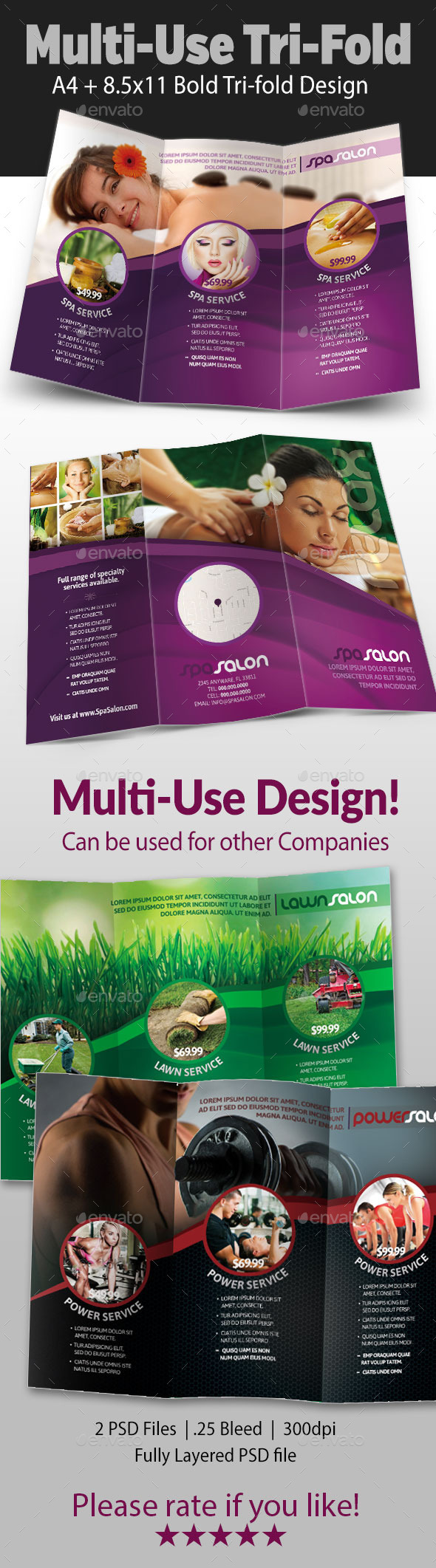 Multi-use Tri-fold Flyer - Commerce Flyers