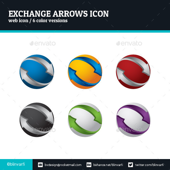 Exchange Arrows Icon - Web Icons