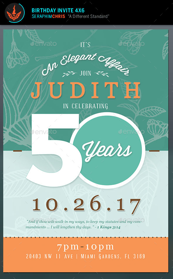 Birthday Invite Flyer Template - Birthday Greeting Cards