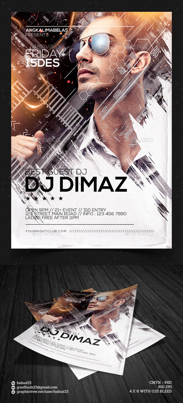 Guest DJ Flyer Template - Events Flyers