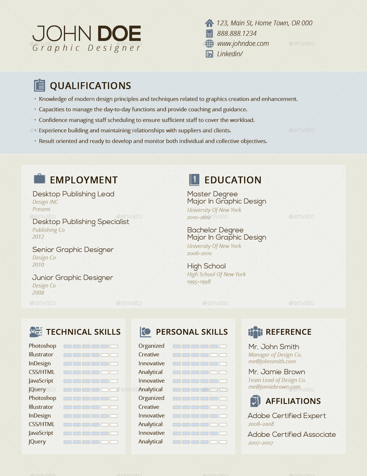 resume business cards