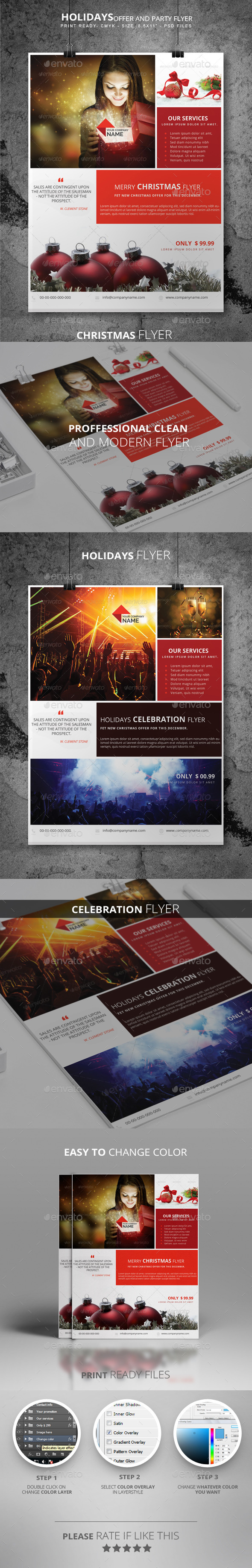 Christmas and Holidays Flyer - Holidays Events