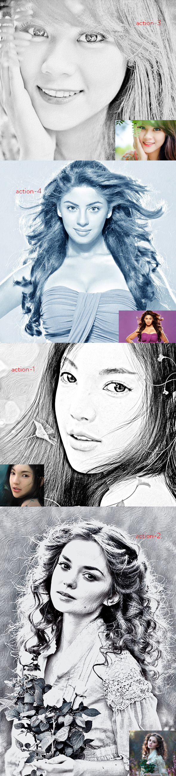 Exclusive Sketch Action - Photo Effects Actions