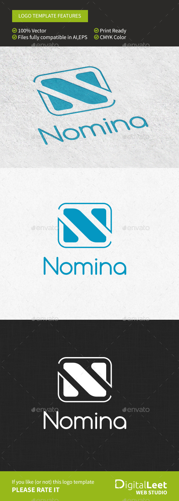 Nomina "N" Letter - Letters Logo Templates