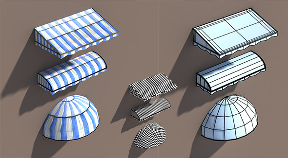 Download Awning Misc Architecture 3d Low poly Model by Cerebrate | 3DOcean