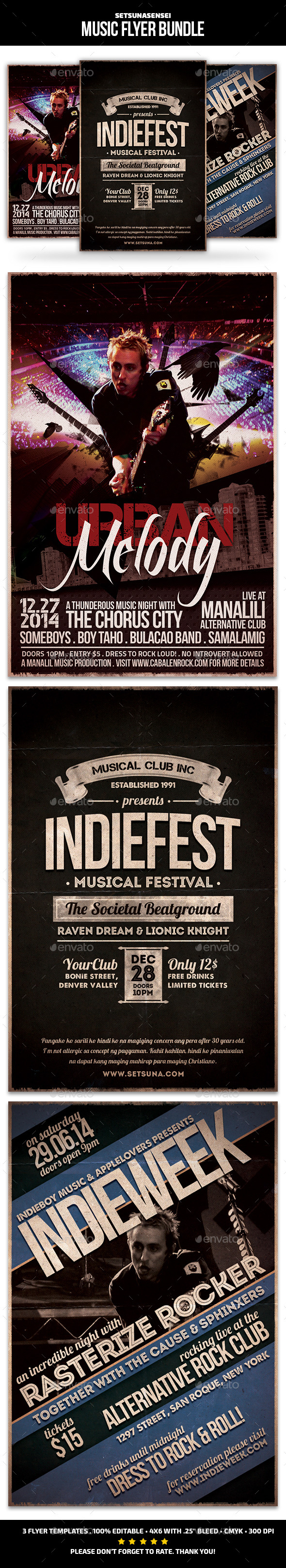 Music Flyer Bundle - Concerts Events