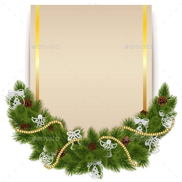 Christmas Decoration with Card - Christmas Seasons/Holidays