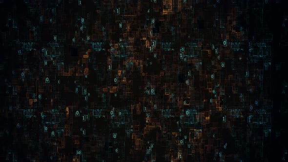 Bright Video Screens of Personal Data and Information Move Across the Dark Internet alt