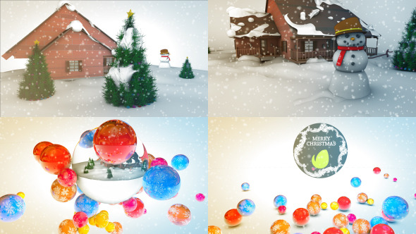 Merry Christmas Logo - VideoHive 9701423