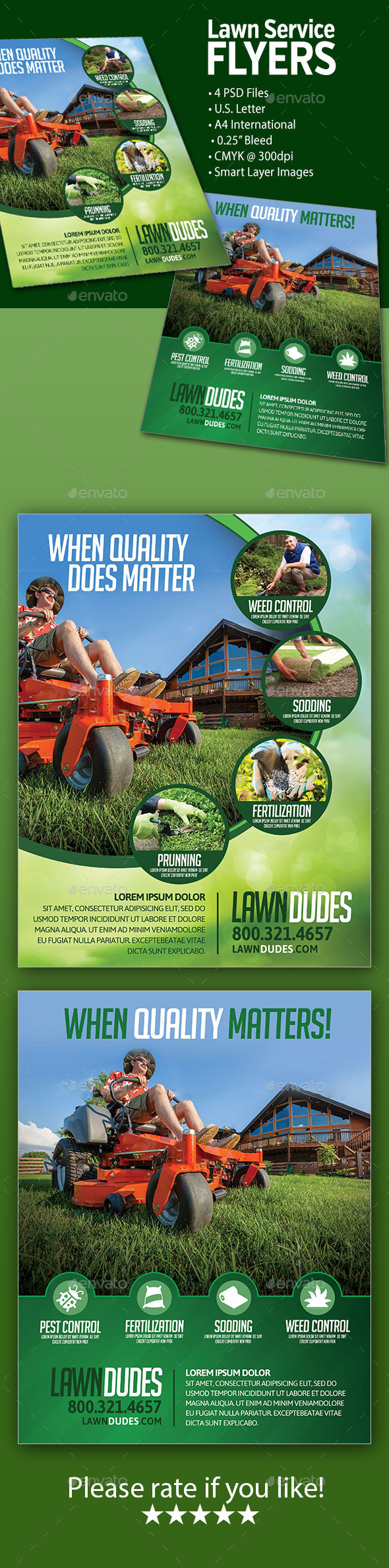 Lawn Service Flyers - Commerce Flyers
