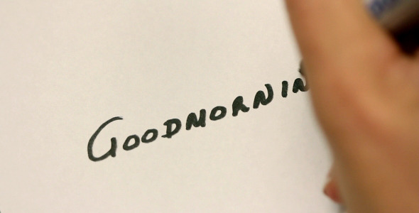 Handwriting Goodmorning