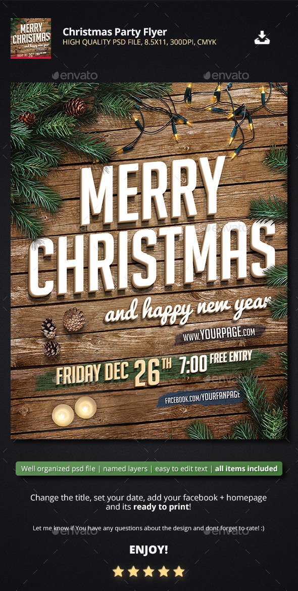 Christmas Party Flyer - Holidays Events