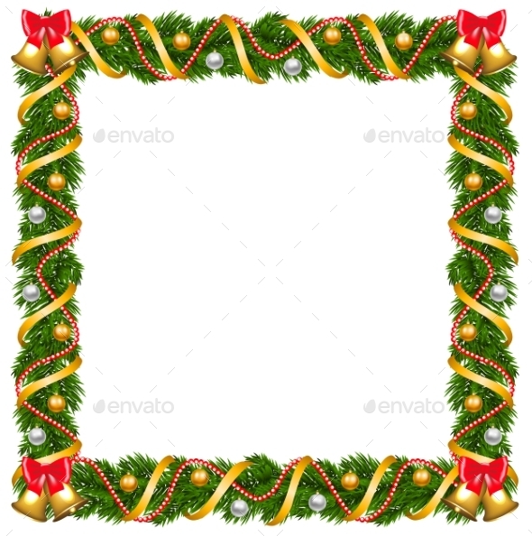 Christmas Garland Frame - Christmas Seasons/Holidays