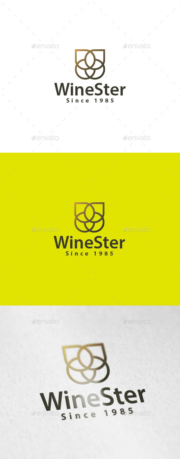 WineSter Logo - Abstract Logo Templates