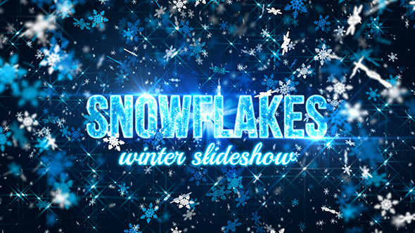 Snowflakes (winter slideshow) - VideoHive 9705175