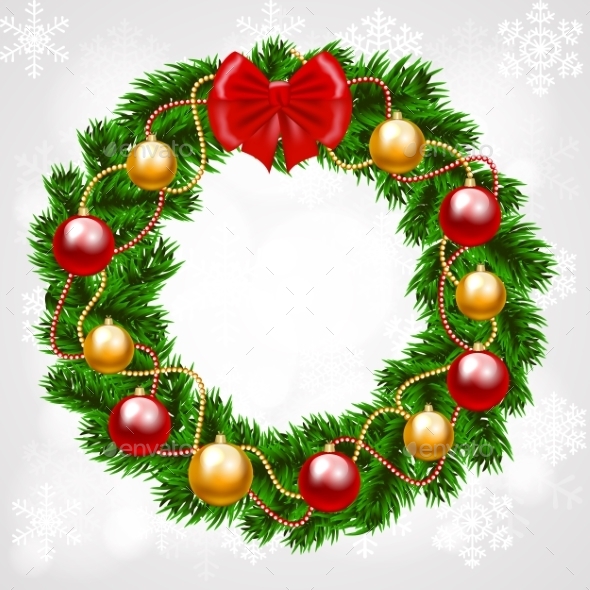Christmas Fir-Tree Wreath - Christmas Seasons/Holidays