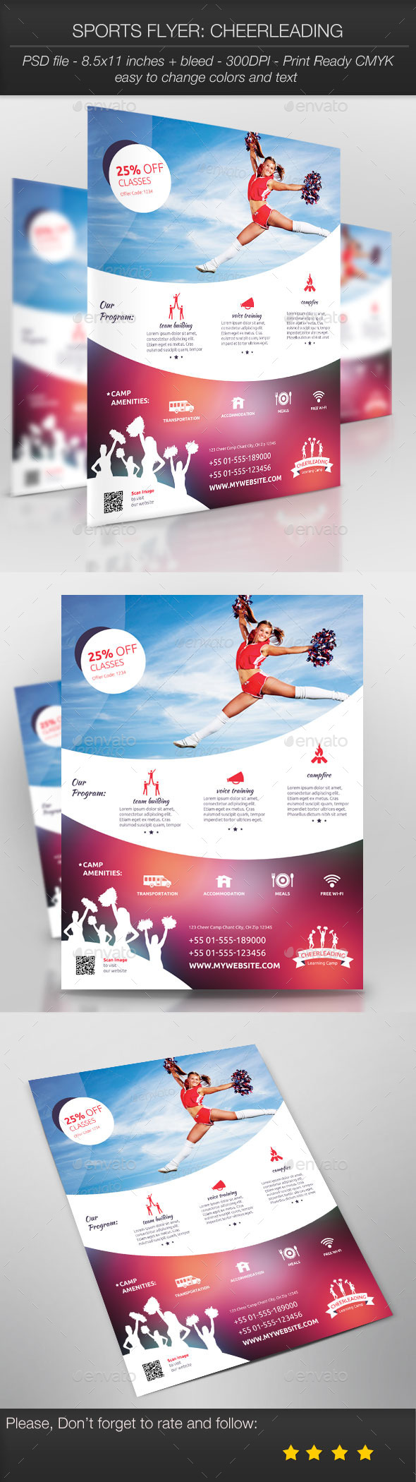 Sports Flyer: Cheerleading - Sports Events