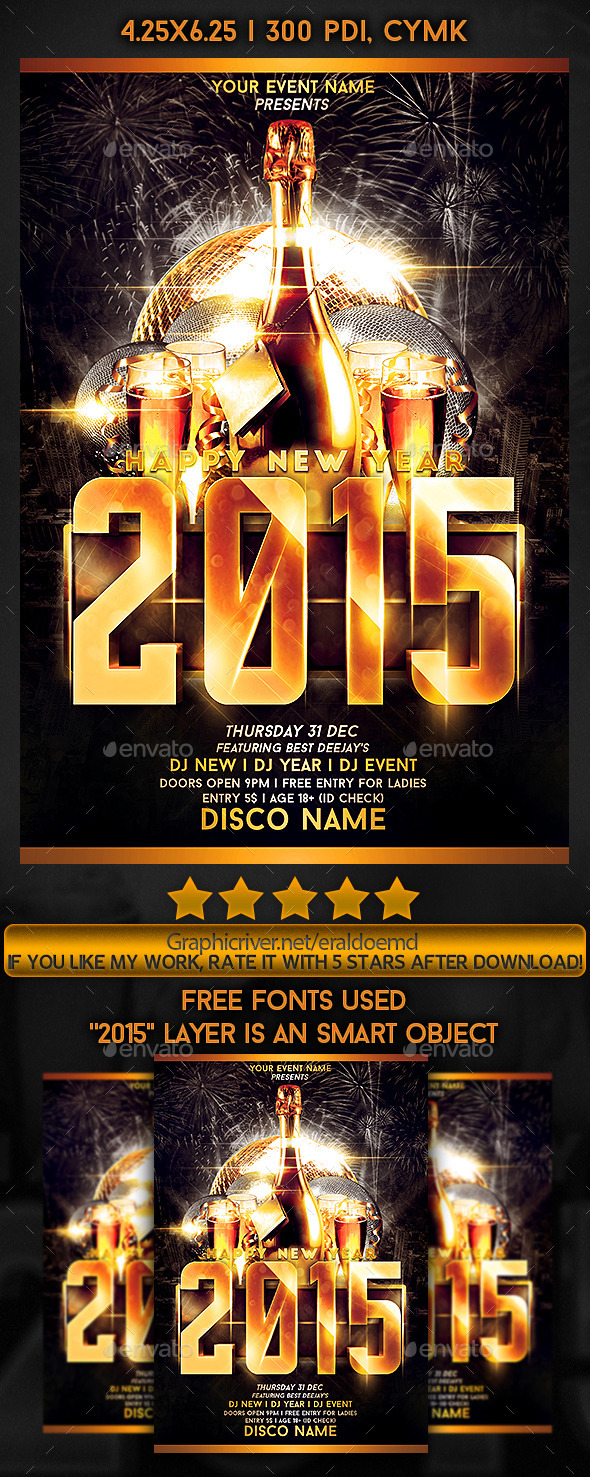 New Year Event Flyer Vol. 2 - Events Flyers