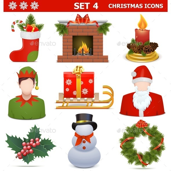 Christmas Icons Set 4 - Christmas Seasons/Holidays
