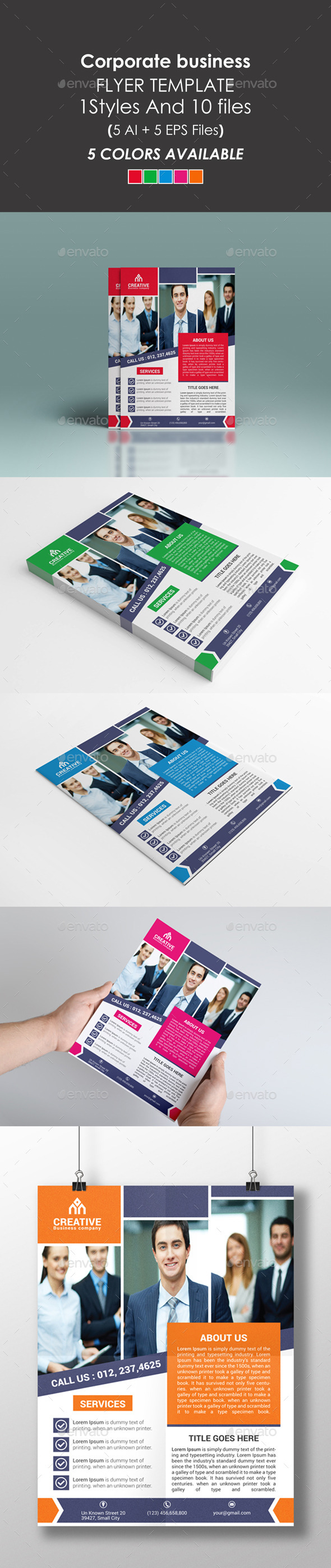 Clean Corporate Flyer - Flyers Print Templates