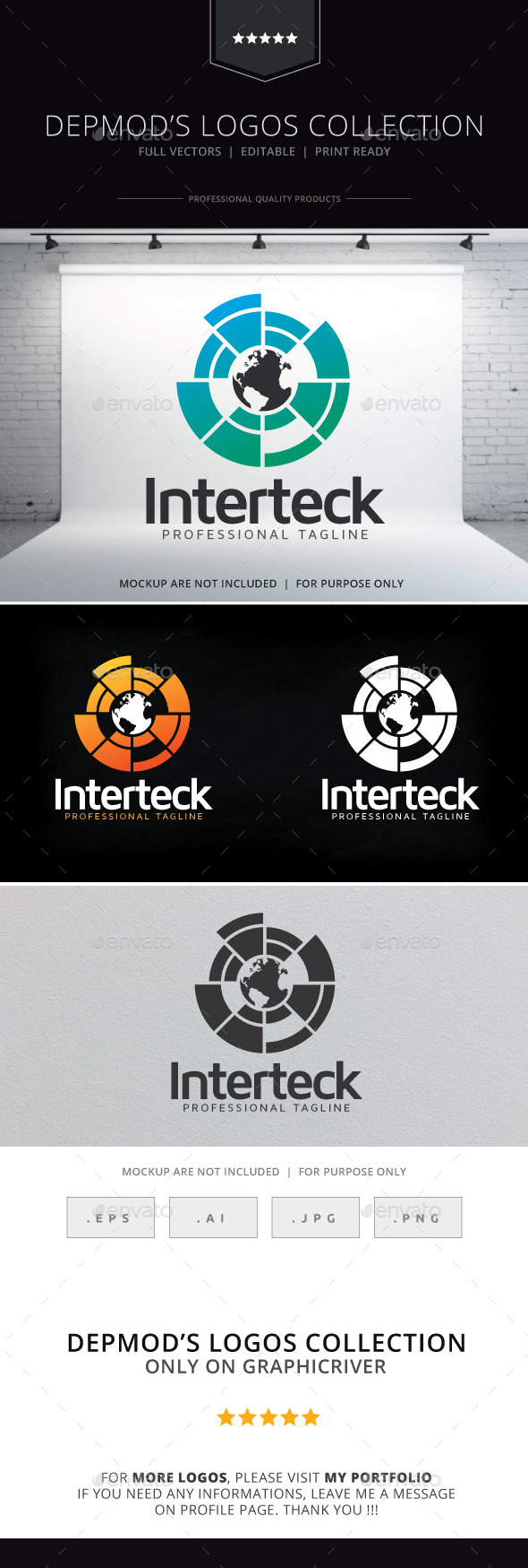 Interteck Logo - Symbols Logo Templates