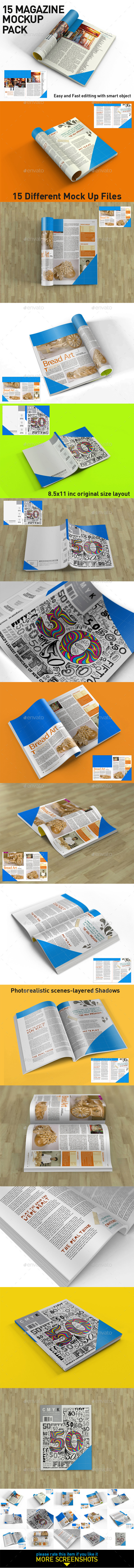 Magazine Mock Up Pack - Magazines Print