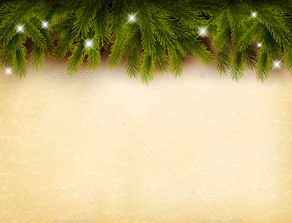 Christmas Branches Background - Christmas Seasons/Holidays