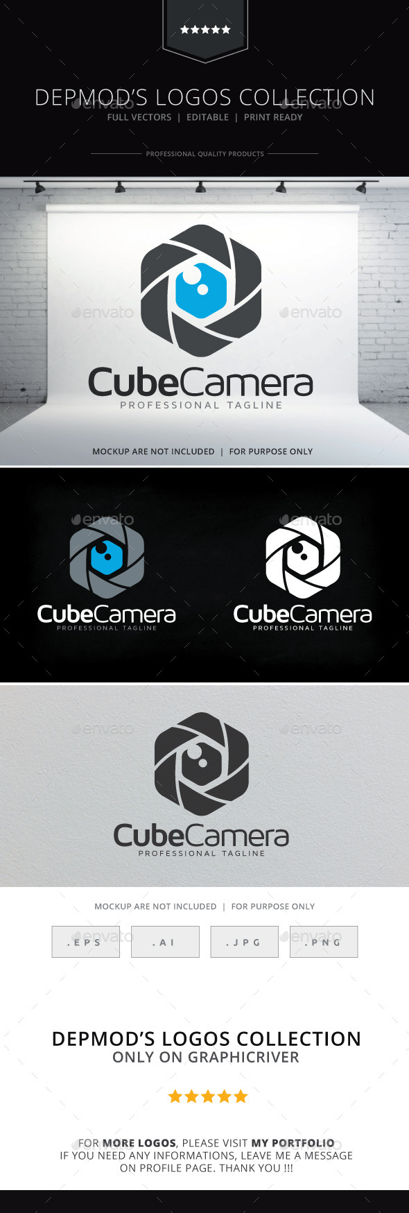 Cube Camera Logo - Symbols Logo Templates