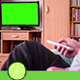Watching TV Green Screen - VideoHive Item for Sale