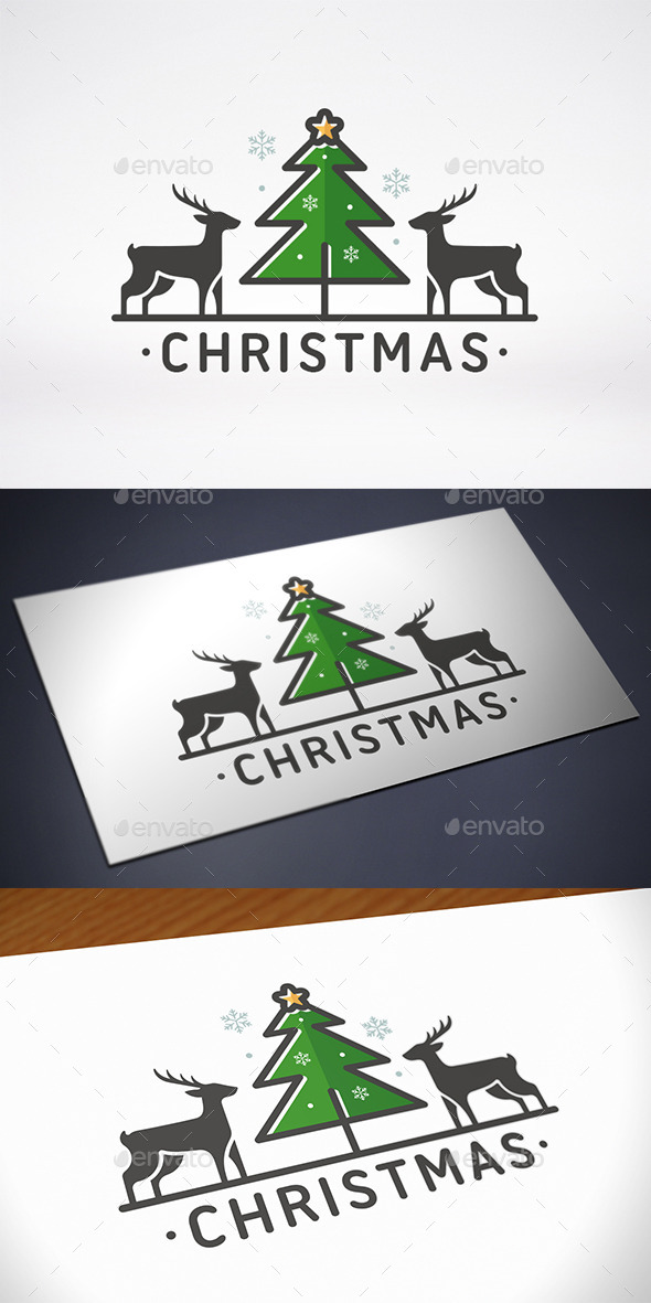 Merry Christmas Logo Template - Nature Logo Templates