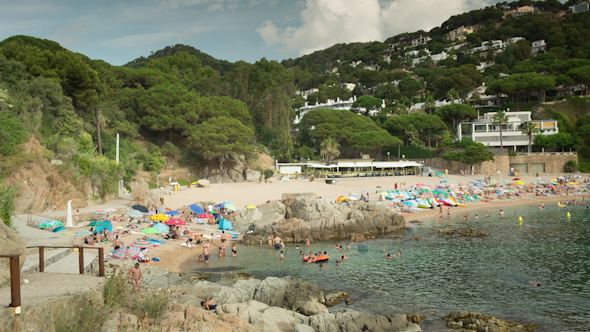 Beautiful Bay On The Spanish Costa Brava Coast alt