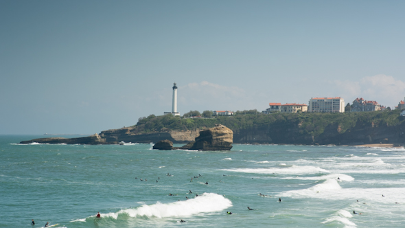 Biarritz France City Surfers Sea alt
