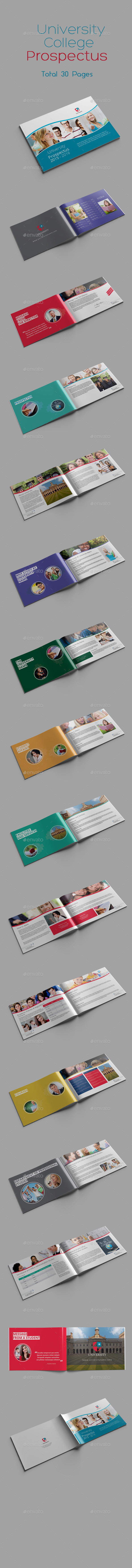 University College Prospectus - Brochures Print Templates