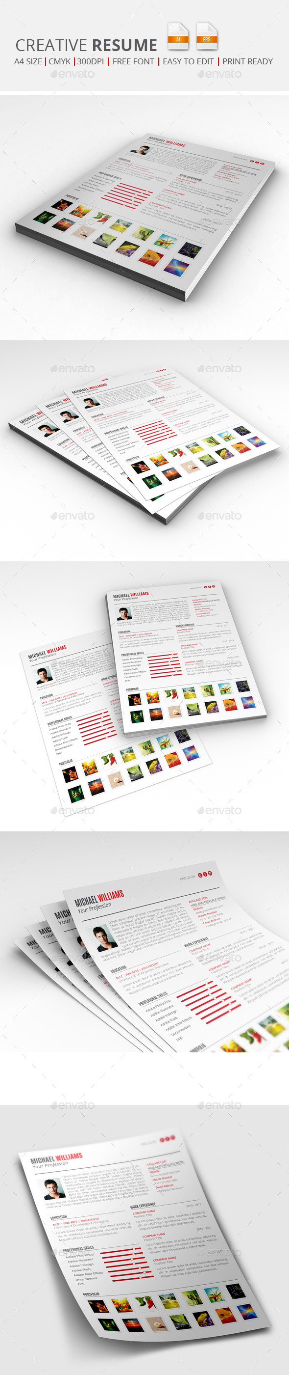 Creative Resume - Resumes Stationery