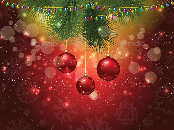 Christmas Bauble Background - Christmas Seasons/Holidays