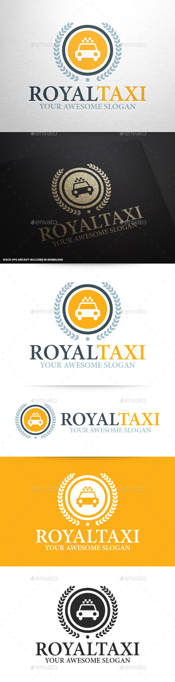Royal Taxi Logo Template - Crests Logo Templates