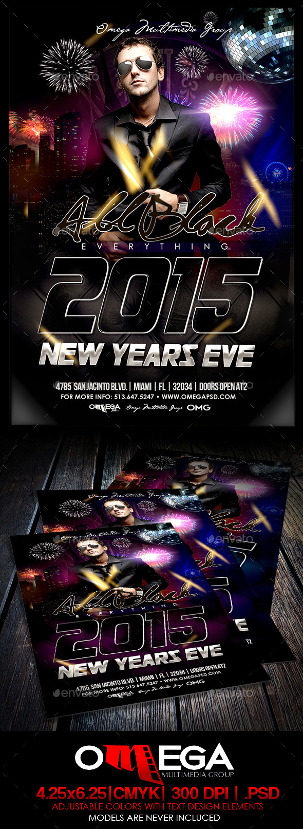 All Black 2015 - Events Flyers