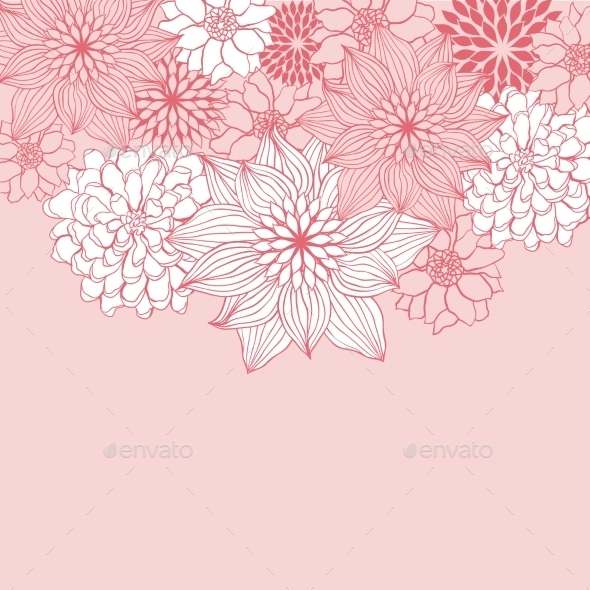Abstract Floral Background - Flowers & Plants Nature