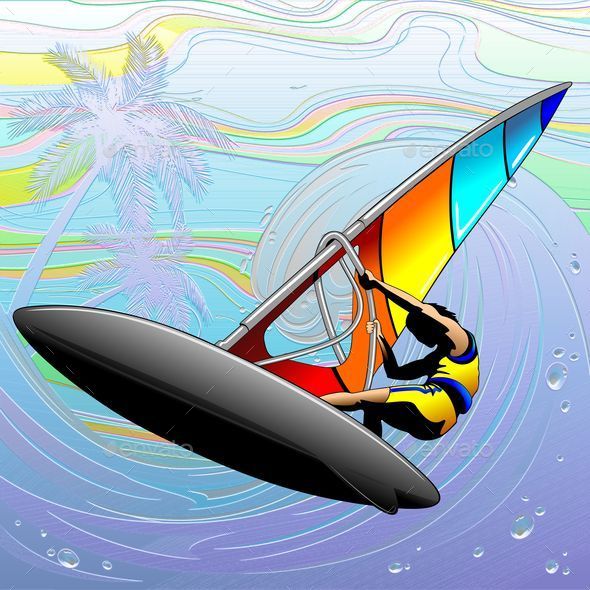 Windsurfer - Sports/Activity Conceptual